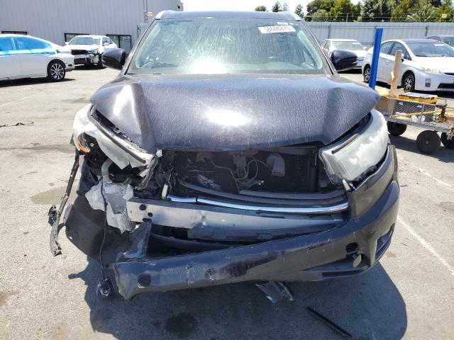 5TDJKRFH2FS130321 - 2015 TOYOTA HIGHLANDER XLE BLACK photo 5