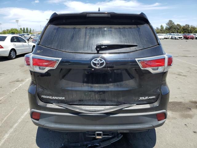 5TDJKRFH2FS130321 - 2015 TOYOTA HIGHLANDER XLE BLACK photo 6