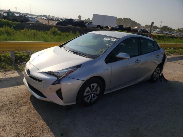 JTDKARFU6J3549755 - 2018 TOYOTA PRIUS SILVER photo 1