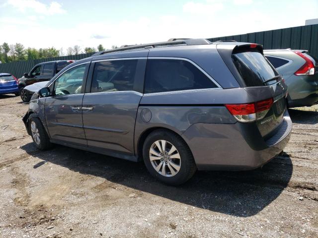 5FNRL5H68EB128354 - 2014 HONDA ODYSSEY EXL GRAY photo 2