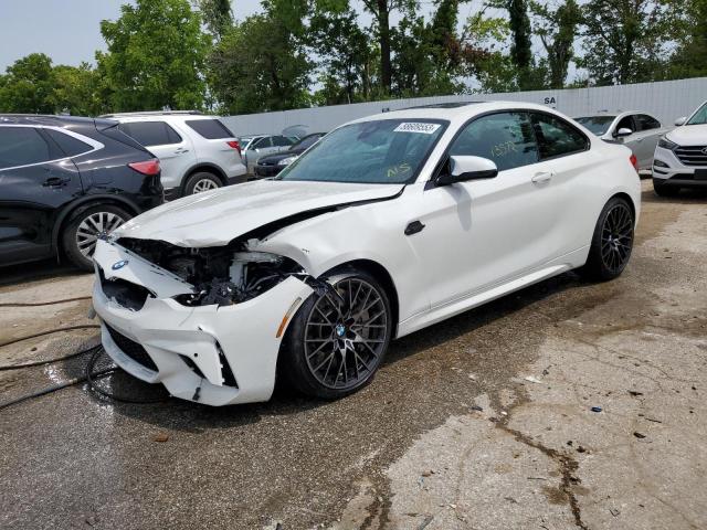 WBS2U7C55KVJ07735 - 2019 BMW M2 COMPETITION WHITE photo 1