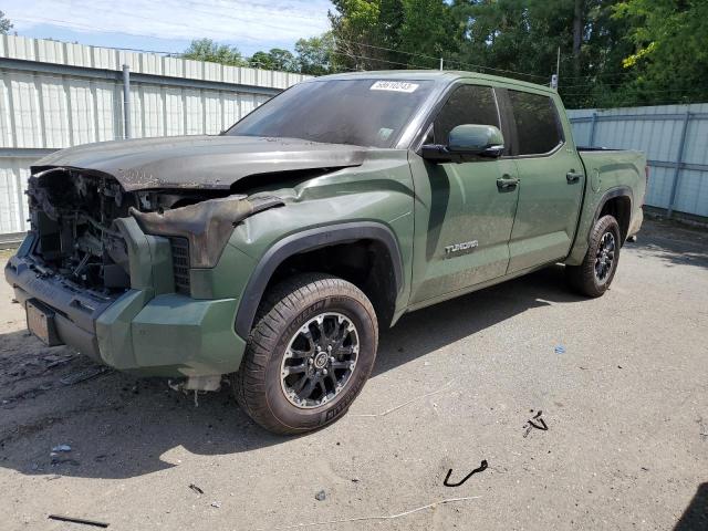 5TFLA5DB6NX002658 - 2022 TOYOTA TUNDRA CREWMAX SR GREEN photo 1