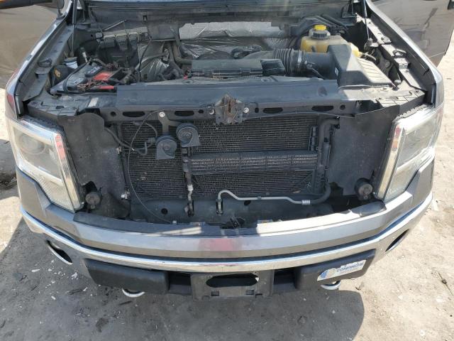 1FTFX1EF8EKF89724 - 2014 FORD F150 SUPER CAB GRAY photo 11