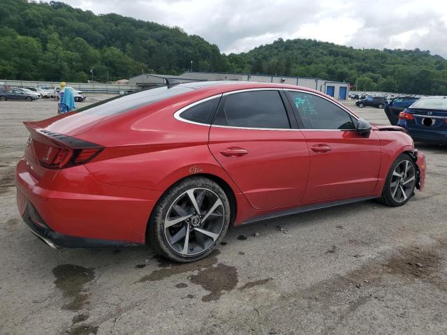 5NPEJ4J22NH137364 - 2022 HYUNDAI SONATA SEL PLUS RED photo 3