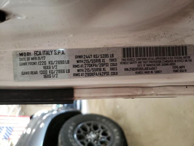 ZFBERFBBXJ6K44947 - 2018 RAM PROMASTER SLT Blanc photo 14