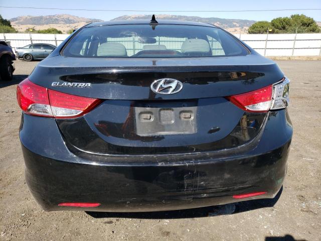 5NPDH4AE6DH170786 - 2013 HYUNDAI ELANTRA GLS BLACK photo 6