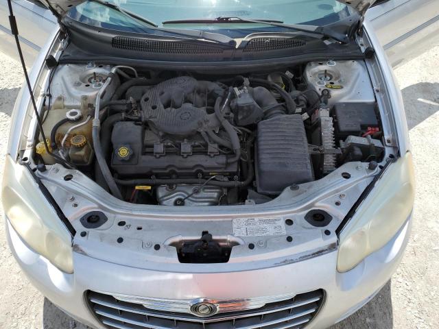 1C3EL55RX4N112609 - 2004 CHRYSLER SEBRING LXI SILVER photo 11