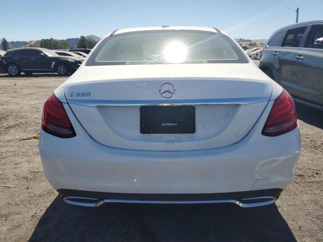 55SWF4JB4GU146007 - 2016 MERCEDES-BENZ C 300 WHITE photo 6