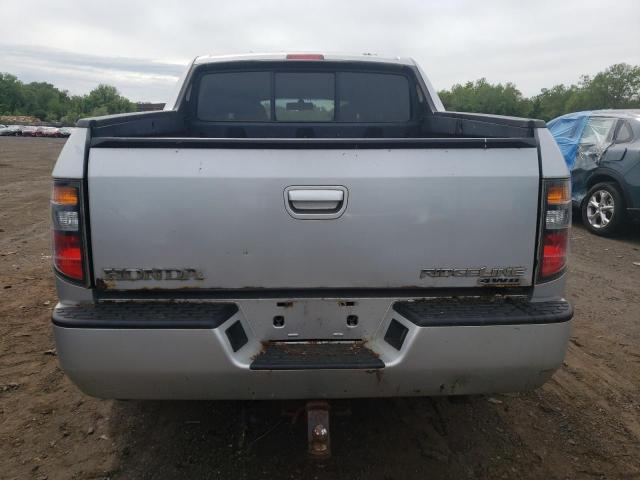 2HJYK16566H552589 - 2006 HONDA RIDGELINE RTL SILVER photo 6