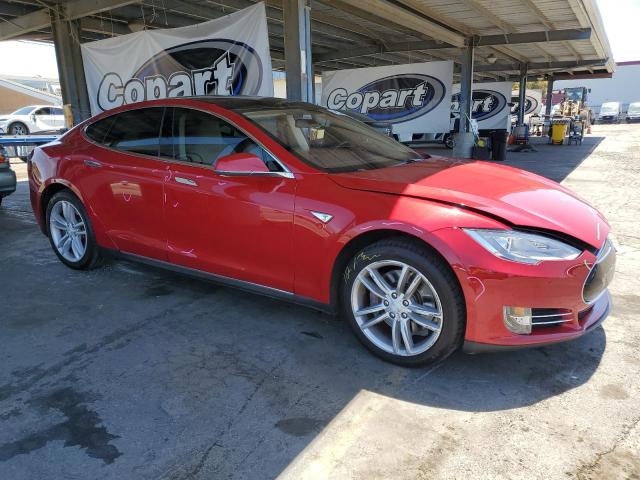 5YJSA1H16EFP50035 - 2014 TESLA MODEL S Կարմիր լուսանկար 4