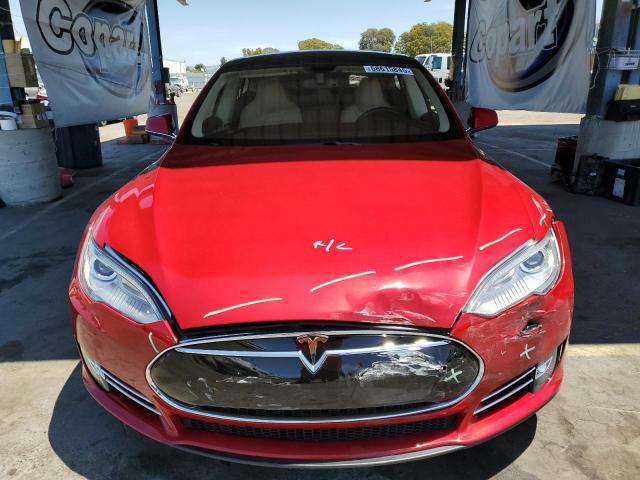 5YJSA1H16EFP50035 - 2014 TESLA MODEL S Կարմիր լուսանկար 5