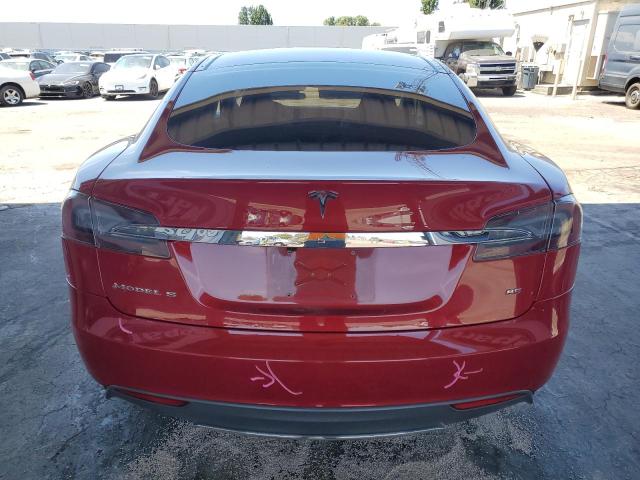 5YJSA1H16EFP50035 - 2014 TESLA MODEL S Կարմիր լուսանկար 6