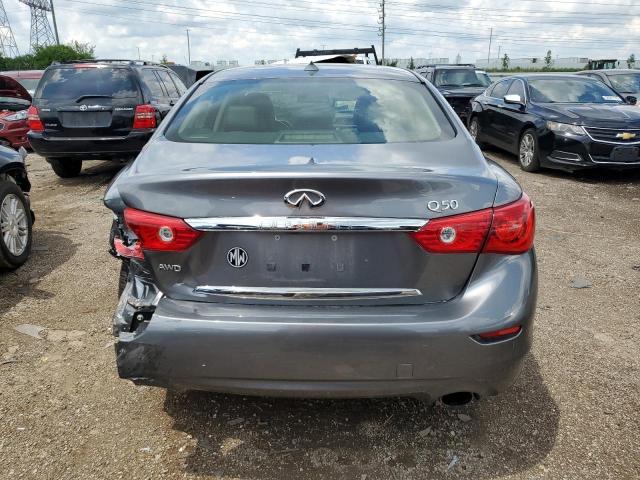 JN1BV7AR8FM420965 - 2015 INFINITI Q50 BASE SILVER photo 6