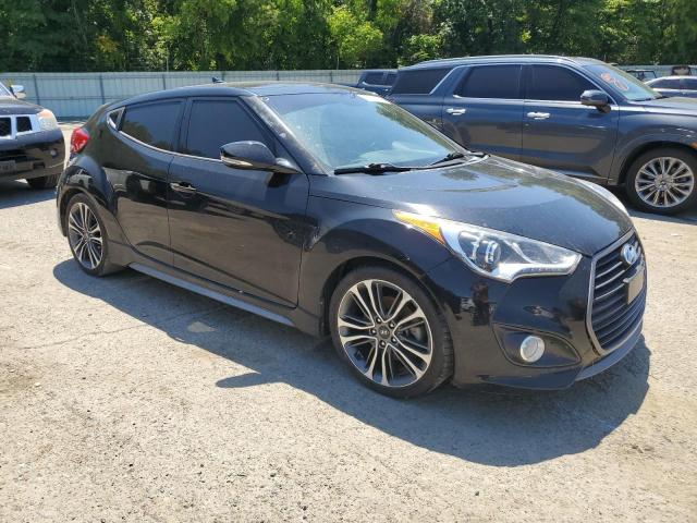 KMHTC6AE0GU299733 - 2016 HYUNDAI VELOSTER TURBO BLACK photo 4