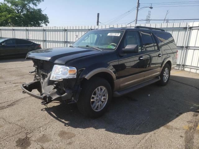 1FMJK1J56EEF26962 - 2014 FORD EXPEDITION EL XLT BLACK photo 1