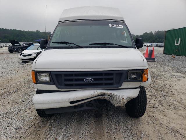 1FTNS24L75HA17791 - 2005 FORD ECONOLINE E250 VAN WHITE photo 5