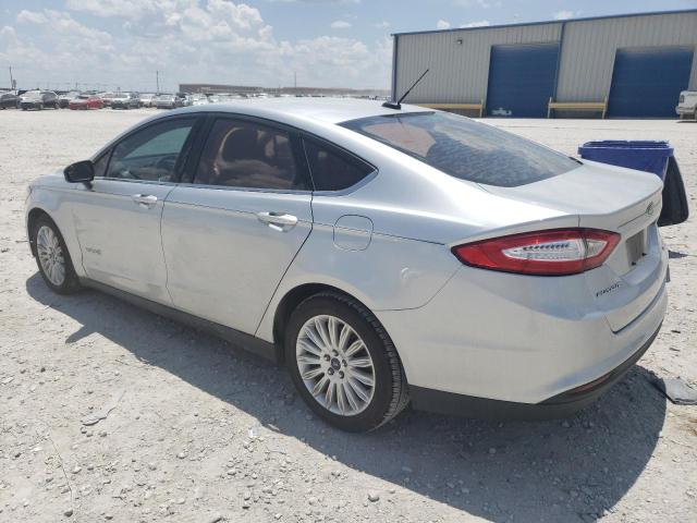 3FA6P0UU0ER157074 - 2014 FORD FUSION S HYBRID SILVER photo 2