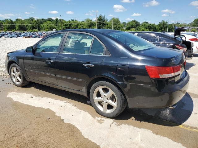 5NPEU46F96H049304 - 2006 HYUNDAI SONATA GLS BLACK photo 2