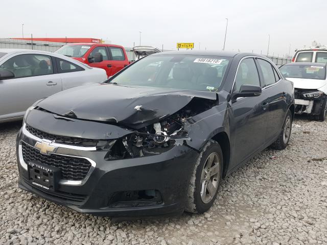 1G11C5SL1FF153694 - 2015 CHEVROLET MALIBU 1LT GRAY photo 2