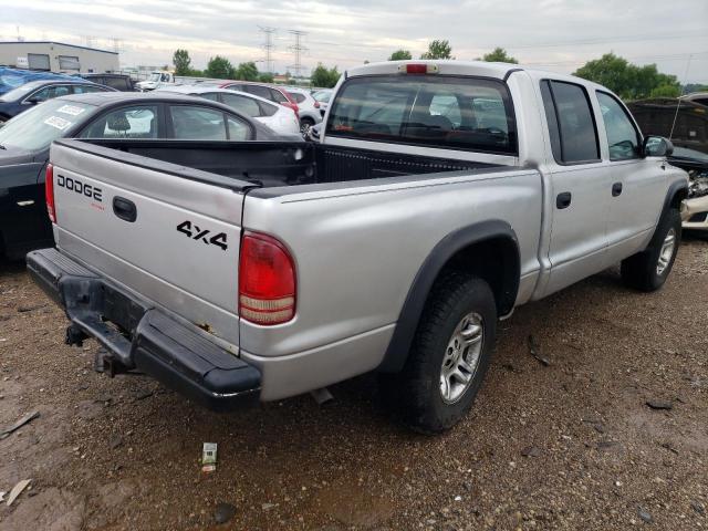 1B7HG38N22S634904 - 2002 DODGE DAKOTA QUAD SPORT SILVER photo 3