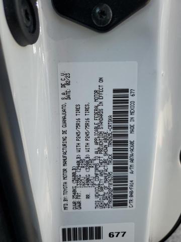3TYRX5GN2PT076395 - 2023 TOYOTA TACOMA ACCESS CAB თეთრი ფოტო 12