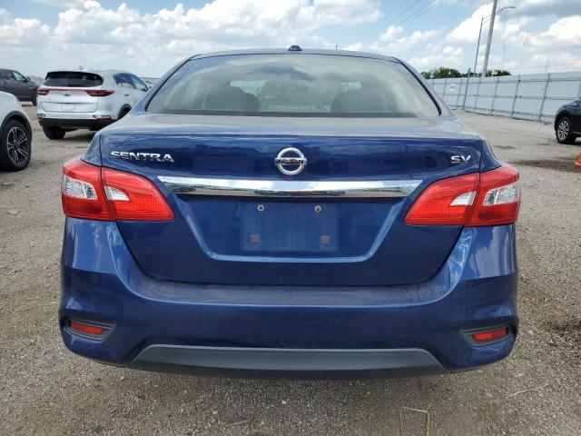 3N1AB7AP0HL636860 - 2017 NISSAN SENTRA S BLUE photo 6