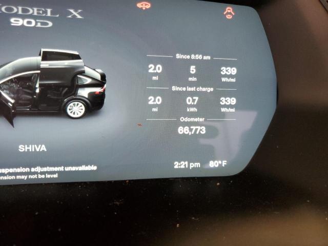 5YJXCBE2XHF040627 - 2017 TESLA MODEL X BLACK photo 9