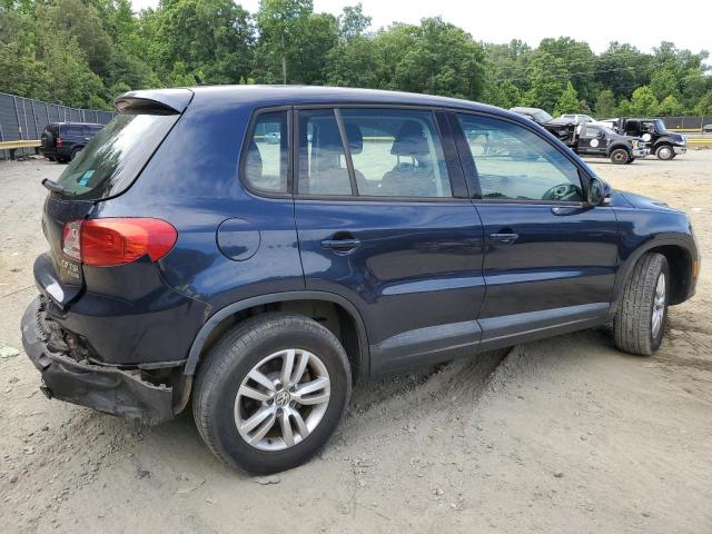 WVGBV3AX7EW591211 - 2014 VOLKSWAGEN TIGUAN S BLUE photo 3