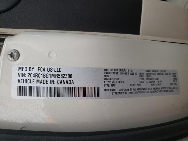 2C4RC1BG1MR562306 - 2021 CHRYSLER PACIFICA TOURING L 白色 照片 14