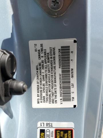 2HGFG3B94CH529147 - 2012 HONDA CIVIC EXL 银色 照片 12