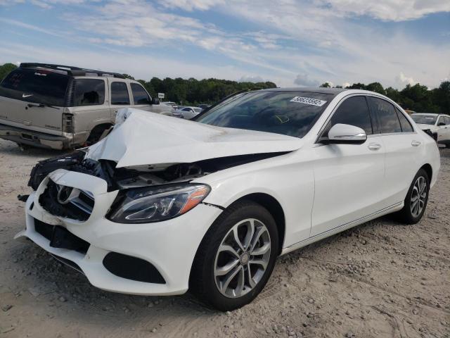 55SWF4KB6FU012029 - 2015 MERCEDES-BENZ C 300 4MATIC WHITE photo 2