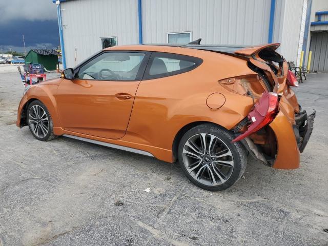 KMHTC6AE2GU296655 - 2016 HYUNDAI VELOSTER TURBO ORANGE photo 2