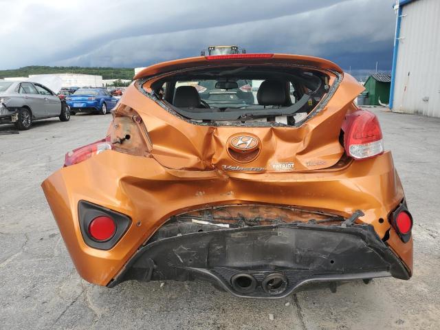 KMHTC6AE2GU296655 - 2016 HYUNDAI VELOSTER TURBO ORANGE photo 6