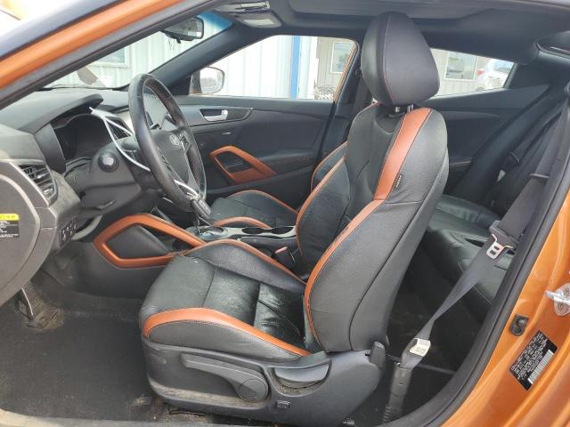 KMHTC6AE2GU296655 - 2016 HYUNDAI VELOSTER TURBO ORANGE photo 7