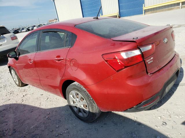 KNADM4A33E6400173 - 2014 KIA RIO LX RED photo 2