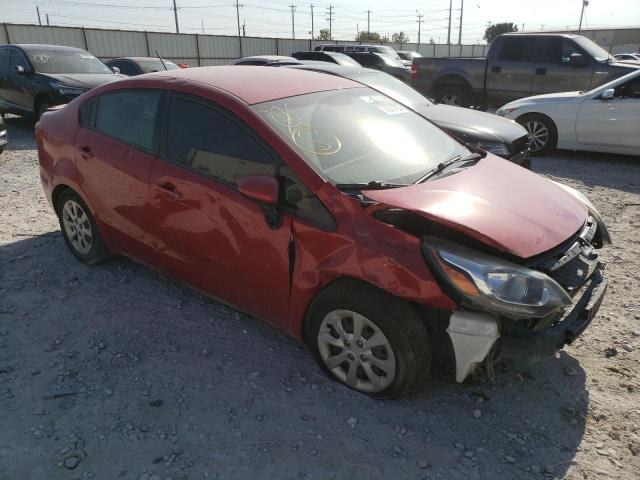 KNADM4A33E6400173 - 2014 KIA RIO LX RED photo 4