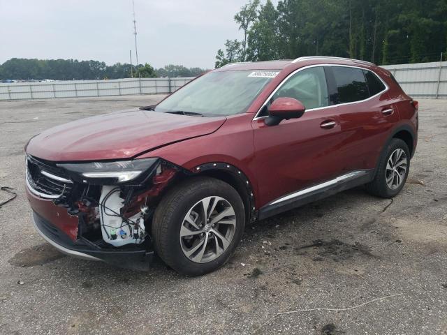 LRBFZNR45ND047722 - 2022 BUICK ENVISION ESSENCE BURGUNDY photo 1