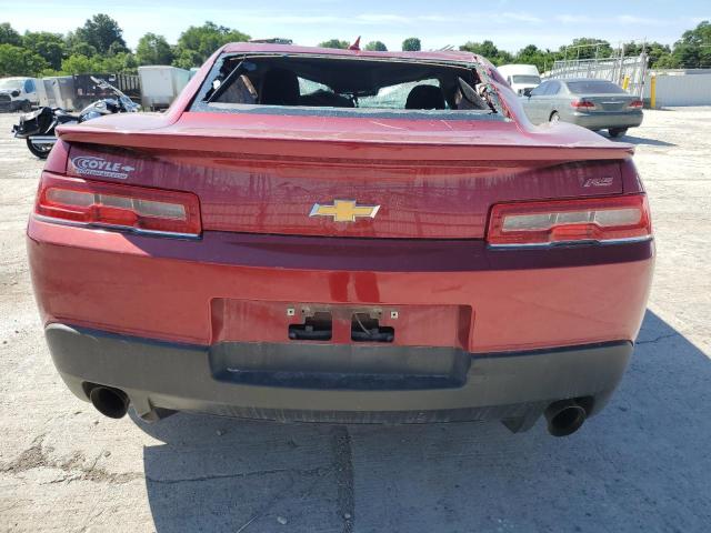 2G1FB1E31E9134714 - 2014 CHEVROLET CAMARO LT RED photo 6