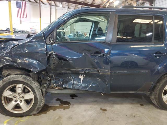 5FNYF38549B019359 - 2009 HONDA PILOT EXL BLUE photo 7