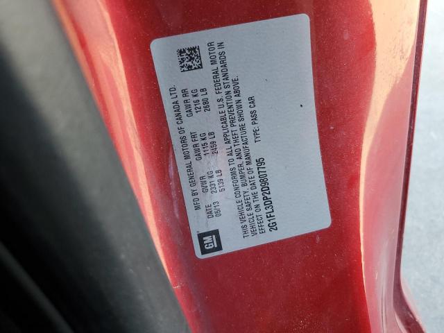 2G1FL3DP2D9807795 - 2013 CHEVROLET CAMARO ZL1 წითელი ფოტო 13