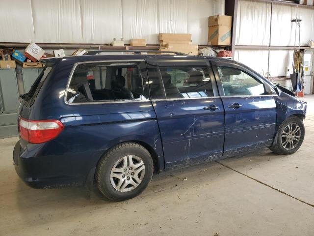 5FNRL38877B509718 - 2007 HONDA ODYSSEY TOURING BLUE photo 3