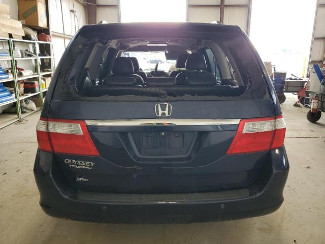 5FNRL38877B509718 - 2007 HONDA ODYSSEY TOURING BLUE photo 6