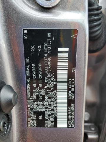 5TDKKRFH1GS505296 - 2016 TOYOTA HIGHLANDER XLE GRAY photo 13