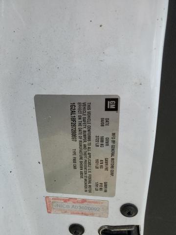 1G2AL18F287280697 - 2008 PONTIAC G5 Blanc photo 12