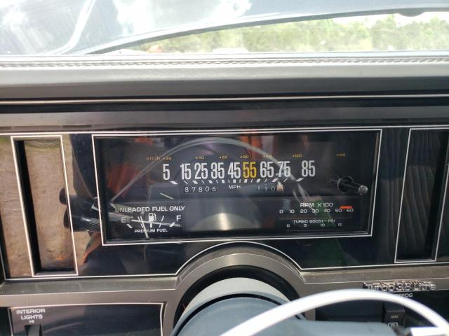 1G4GJ1170HP440098 - 1987 BUICK REGAL 黑色 照片 9