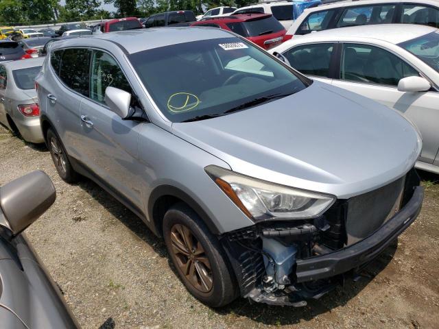 5XYZTDLBXGG352915 - 2016 HYUNDAI SANTA FE SILVER photo 4