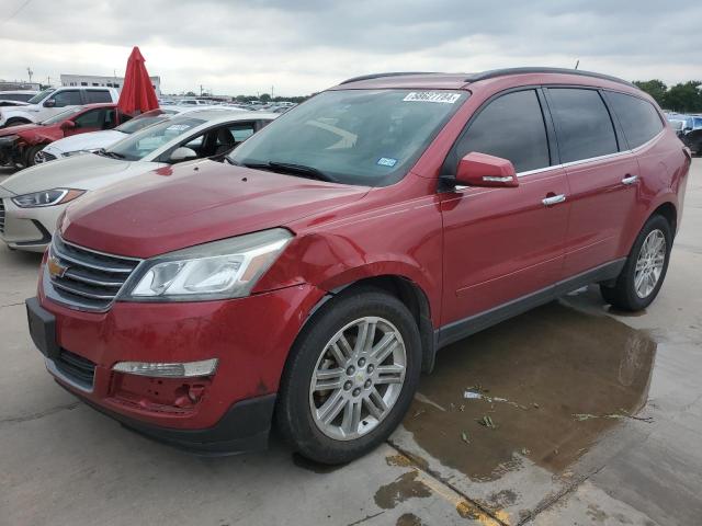 1GNKRGKD9EJ236209 - 2014 CHEVROLET TRAVERSE LT RED photo 1