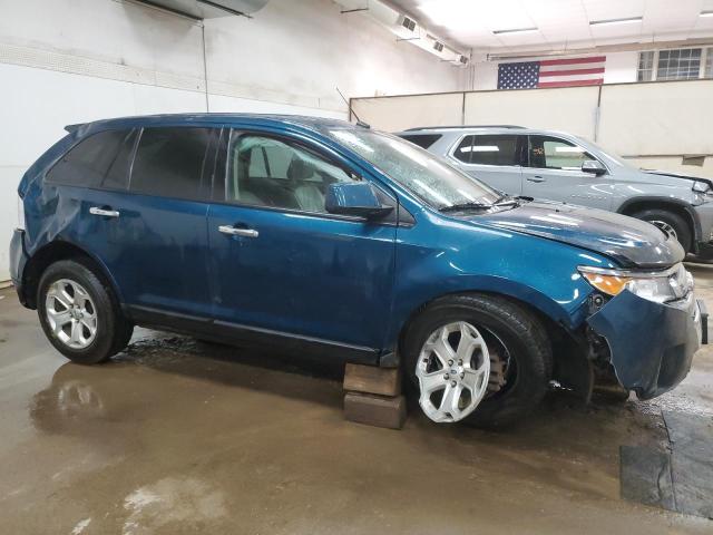 2FMDK3JC0BBA09610 - 2011 FORD EDGE SEL BLUE photo 4