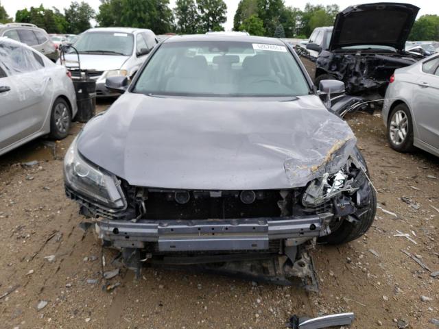 1HGCR2F8XDA063281 - 2013 HONDA ACCORD EXL GRAY photo 5