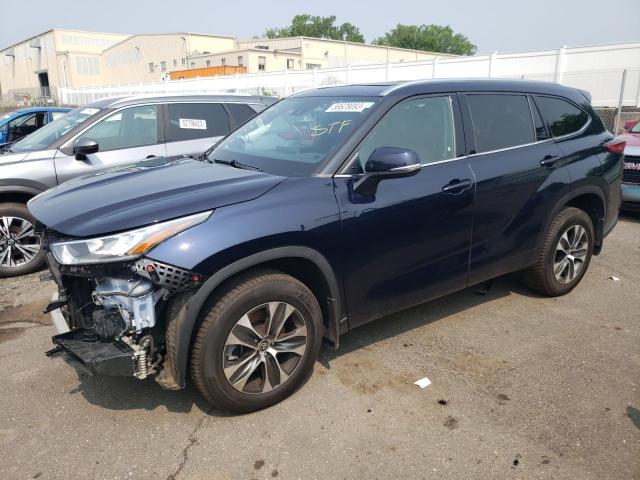 5TDGZRBH5LS008186 - 2020 TOYOTA HIGHLANDER XLE Կապույտ լուսանկար 1